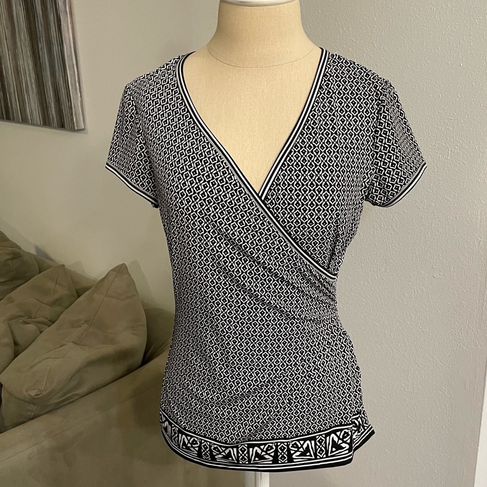Max studio Wrap Blouse Small